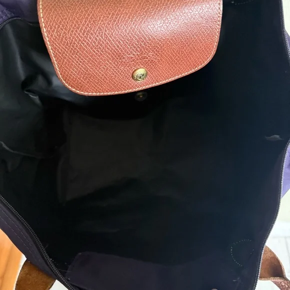 LONGCHAMP Le Pliage Original Large Nylon Tote Bag - Purple/Plum - Picture 6 of 11